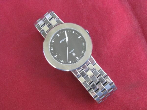 Vintage Rado DiaStar 152.0341.3 Steel/Ceramic Quartz Wrist Watch w/Date - Image 2