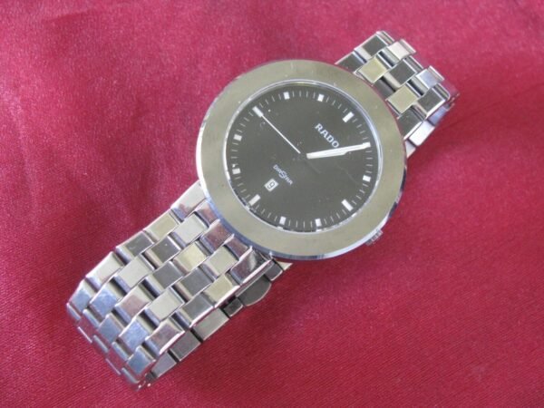 Vintage Rado DiaStar 152.0341.3 Steel/Ceramic Quartz Wrist Watch w/Date - Image 3