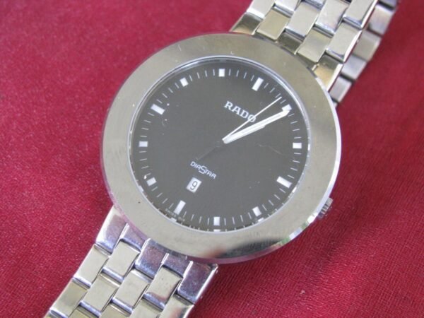 Vintage Rado DiaStar 152.0341.3 Steel/Ceramic Quartz Wrist Watch w/Date - Image 4