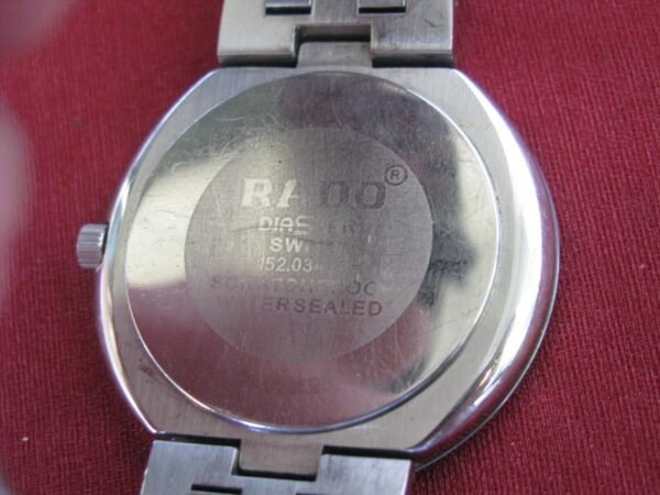 Vintage Rado DiaStar 152.0341.3 Steel/Ceramic Quartz Wrist Watch w/Date - Image 6